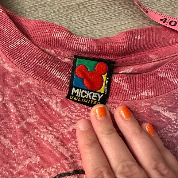90s vintage Mickey tie dye texture tee - Picture 3 of 4